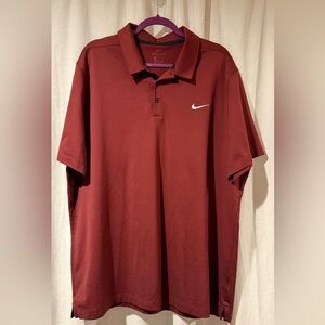 Nike Men's Burgundy Polo Shirt